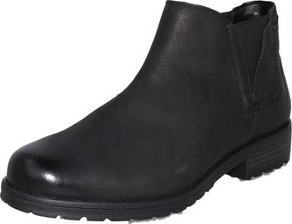 Clarks Ladies Low Heel Chelsea Casual Ankle Boots Clarkwell Demi - Black Leather - UK Size 5E - EU Size 38 - US Size 7.5W