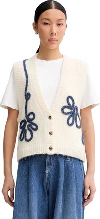 Munthe Dames, Truien, Beige, Maat: XS Wol
