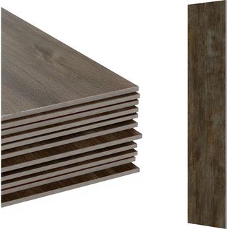 Relaxdays Suelo De Pvc Relaxdays Autoadhesivo, Aspecto Madera, Baldosas 91 X 15 Cm, Antideslizante Y F&aacute;cil De Limpiar