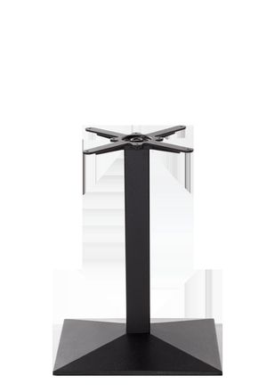 Netfurniture Black Cast Iron Pyramid Table Base Single Pedestal - Height - 730 mm