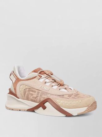 Fendi paneled low-top sneakers