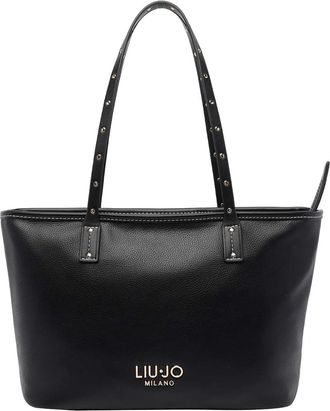 Liu Jo Black Logo Tote Bag