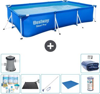 Bestway Piscina Bestway Steel Pro Rectangular - 300x201x66 Cm - 7-piezas S22250