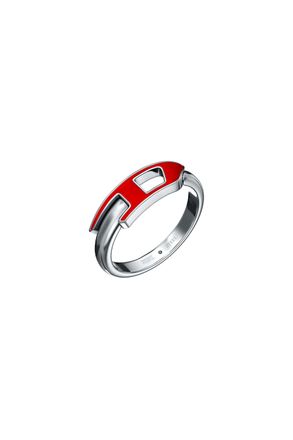 Diesel Stainless steel band ring - Rings - Unisex - Silver
