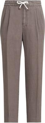 Brunello Cucinelli Trousers with drawstring in Hazelnut at Nordstrom, Size 54 It