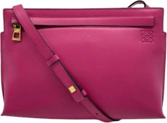 Loewe Pre-owned Cross Body Bags, female, Pink, Size: ONE SIZE Pre-owned Pouch Shoulder Bag