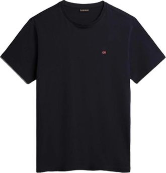 Napapijri Blauw Kortemouw Ronde Hals T-shirt - Heren - T-shirts - Blauw - XL - Katoen - Tops