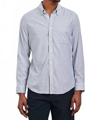 Rails Vance Button-Down Shirt In Blue White Stripe