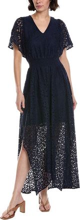 CeCe by Cynthia Steffe Cece Smocked Waist Flutter Sleeve Maxi Dress