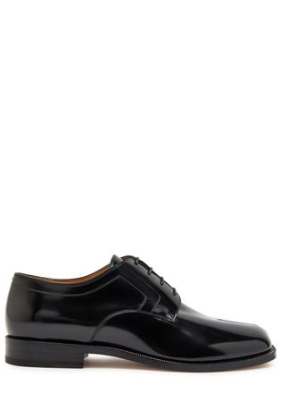 Maison Margiela Tabi Split-toe Leather Shoes - Black - 45 (IT45 / UK11)