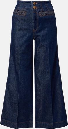 Zimmermann Aster cropped flared jeans