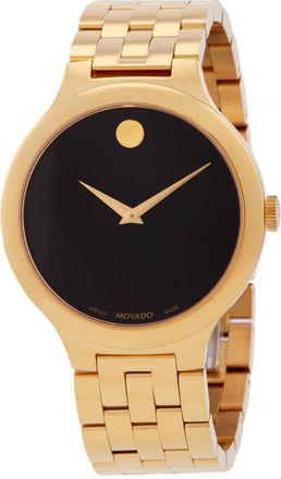 Movado Veturi Quartz Black Dial Mens Watch 608043
