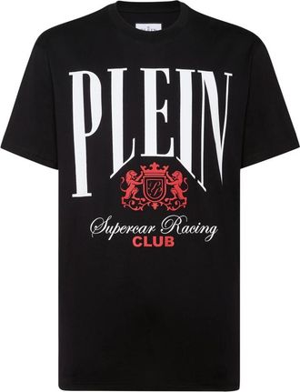 Philipp Plein T-Shirt Round Neck Racing - Heren - T-shirts - Zwart - S - Katoen - Tops
