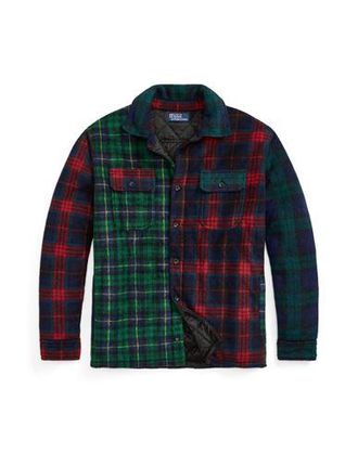 Ralph Lauren PLAID PATCHWORK FLEECE SHIRT JACKET