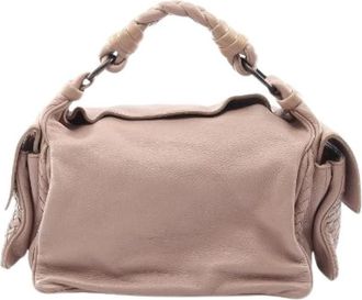 Bottega Veneta Pre-owned Cocker Intrecciato Shoulder Bag - Dames - Vintage Handtas - Beige - ONE Size - Leer - Vintage