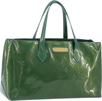 Louis Vuitton Pre-owned Vintage Handtas - Dames - Vintage Handtas - Groen - ONE Size - Leer - Vintage