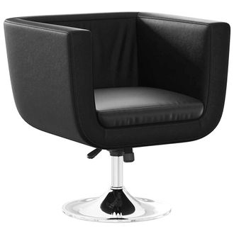 vidaXL Taburete De Bar Cuero Sint&eacute;tico Negro Vidaxl