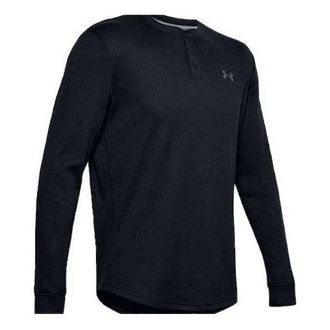 Under Armour Waffle Henley Thermal Shirt Black 1302356-001
