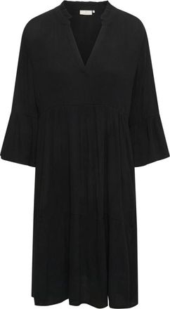 Kaffe KAmarianah Amber Jurk - Dames - Casual kleedjes - Zwart - XS - Kleedjes