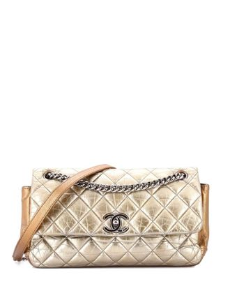 Chanel Lady Pearly Flap Bag Quilted Calfskin Medium shoulder bag - Gold
