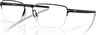 Oakley 56mm Rectangle optical glasses in Black at Nordstrom