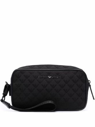 Emporio Armani Allover Logo Wash Bag
