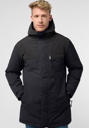 Jack Wolfskin Funktionsparka JACK WOLFSKIN GLETSCHERSEE PARKA M, Herren, Gr. S (48), blau (schwarz, navy), Obermaterial: 100% Polyamid. Kontrast: 100% Polyester. Fu
