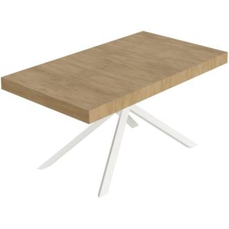 Itamoby Itamoby - Tavolo da pranzo Allungabile - niket - Colore: Noce - Telaio: Bianco - Dimensioni: 160x80/244