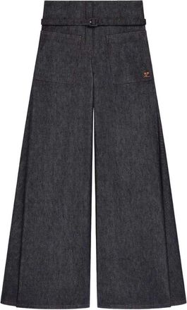 Courr&egrave;ges Palazzo-broek met riem