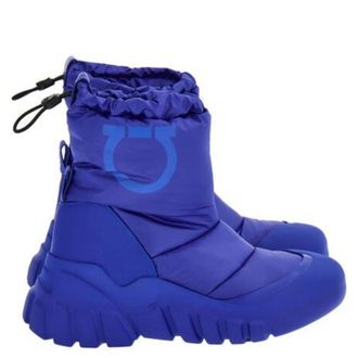 Ferragamo Deode Gancini Padded Ski Boots, Size 7 C