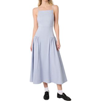 WeWoreWhat Flare Panel Midi Dress in Powder Blue at Nordstrom, Size 10