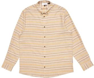 Mazine Striped Linen-Mix Shirt Hemd für Herren | beige