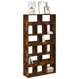 Berkfield Home Bookcase Smoked Oak 100x33x187.5 cm Engineered Wood in Brown