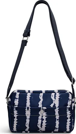 Radley London Halley Row - Tie Dye Stripe Small Ziptop Crossbody Bag in Naval at Nordstrom