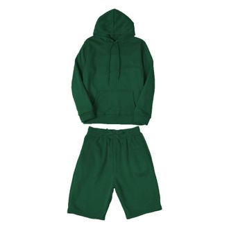 Generic Sweatshirt and Shorts Set Men, Mens Tracksuit 2 Piece Hooded Shirt Men Casual Sports Hoodie Shorts Set Lace-Up Pullover Sweatshirt Mens Fashion Casual