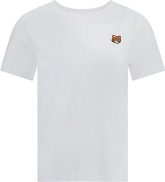 Maison Kitsun&eacute; Witte Katoenen T-Shirt