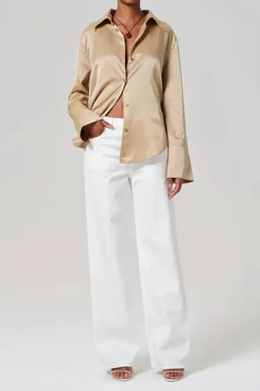 Citizens Of Humanity Annina Straight Leg Jeans In Soft White