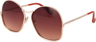 Max Mara Rose Gold Metal Womens Sunglasses