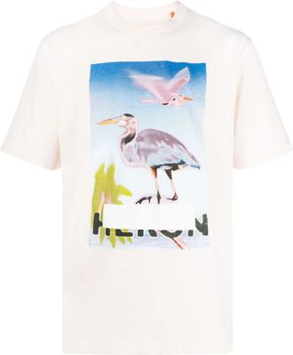 Heron Preston Gecensureerd Bedrukt T-shirt in Wit - Heren - T-shirts - Wit - S - Katoen - Tops