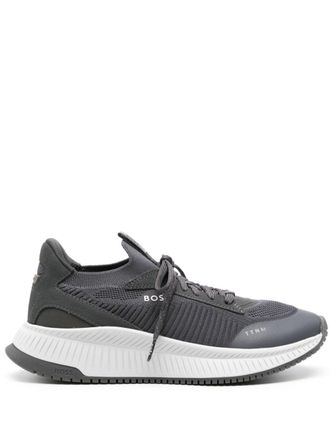 BOSS sock-style knitted sneakers - Grey