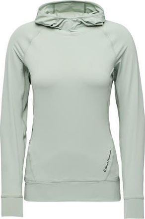 Black Diamond Alpenglow Hooded Long-Sleeve Shirt - Womens in Agave at Nordstrom, Size X-Large