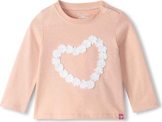 Hatley Cameo Rose Heart Long Sleeve T-Shirt in Pink at Nordstrom, Size 12-18M