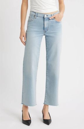 Frame Denim The Mellow Straight Leg Jeans In Tribute Fray