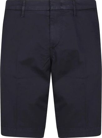 Fay Chino Slim Fit Short - Heren - Korte Broeken - Blauw - W32 - Korte Broeken