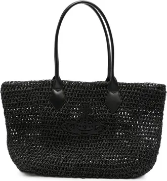 Vivienne Westwood Small Alana Woven Tote Bag