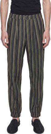 Emporio Armani All-Over Print Lyocell-Blend Trousers