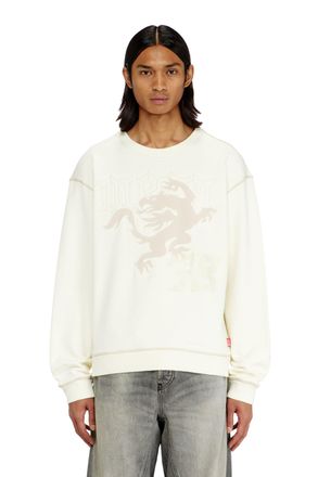 Diesel Sweatshirt with embroidery and print - Sweaters - Man