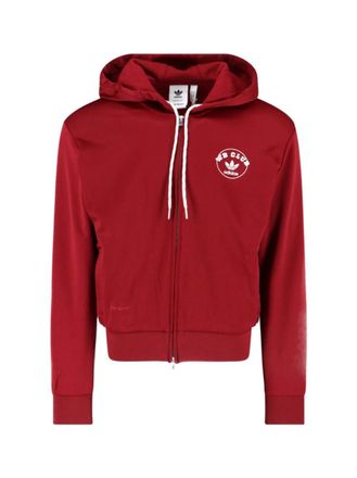 adidas Bordeaux Cotton Blend Zip-Up Hoodie