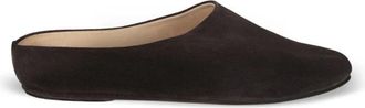 Cortana Grijze su&egrave;de babouche - Dames - Pantoffels - Grijs - 38 EU - Su&egrave;de - Schoenen