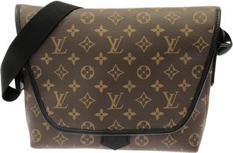 Louis Vuitton Black Marron Coated Canvas Shoulder Bag (Pre-Owned)